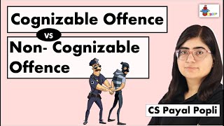 Cognizable and NonCognizable Offence  संज्ञेय और असंज्ञेय अपराध  Criminal Procedure Code [upl. by Medina252]