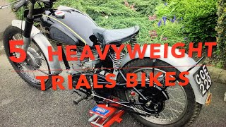 5 Classic British Heavyweight Trials Bikes [upl. by Nellaf996]