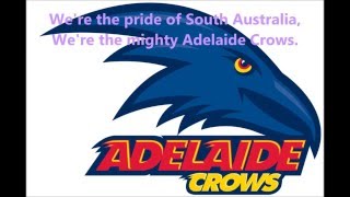 Adelaide Crows theme song Lyrics AFL SingALong [upl. by Rikki]