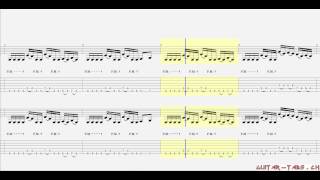 Bullet For My Valentine Tabs  Waking The Demon rhythm [upl. by Bardo880]