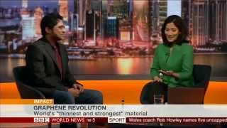 Graphene Revolution  Interview on BBC World News [upl. by Olbap238]