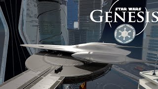 Star Wars Genesis  Nubian Royal Starship in Coruscant V7 Preview [upl. by Glovsky]