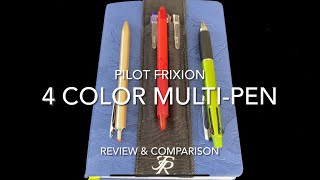 Pilot Frixion 4Color MultiPen Review amp Comparison [upl. by Acirederf]