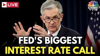 Jerome Powell LIVE The Feds Biggest Interest Rate Call In Years  FOMC Meeting  US Market  N18G [upl. by Ydaf695]