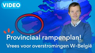 Provinciaal rampenplan actief voor wateroverlast Wat komt er nog aan [upl. by Enal]