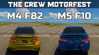 The Crew Motorfest  BMW M4 F82 vs BMW M5 F10  Drag Race [upl. by Ingamar363]