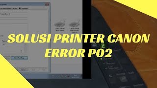 Solusi Printer Canon Error P02 [upl. by Adeehsar]