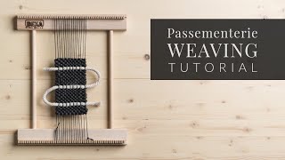 Passementerie Tutorial Weaving outside the warp [upl. by Siddon]