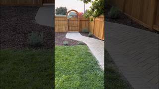 Come make a paver path with me This makes the yard feel complete diy landscape [upl. by Vail867]