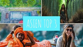 Unsere TOP 3 REISEZIELE in Asien  Diese Länder sollest du nicht verpassen amp Gewinnspiel Auflösung [upl. by Swithbert]