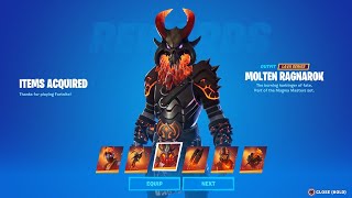 How To Get Magma Masters Pack FREE In Fortnite Molten Ragnarok  Roast Lord  Incinerator Kuno [upl. by Calder]