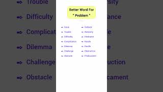 Synonyms For quotProblemquot  Improve Your English Vocabulary EnglishEmporium3 shorts viral yt [upl. by Ariamo522]