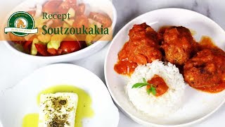 Grieks recept Gehaktballen in tomatensaus maken  soutzoukakia english subtitles [upl. by Hairu]