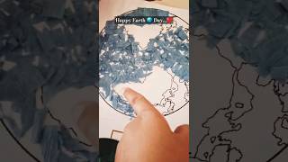 🌎 Day Drawing  Earth Day Paper crumblings Drawing  World Earth Day Drawing  Save Earth Drawing [upl. by Dever]