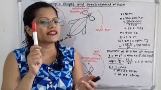 Problem on Gyroscopic effect on aero planeGyroscopic couple and precessional motion [upl. by Leodora]