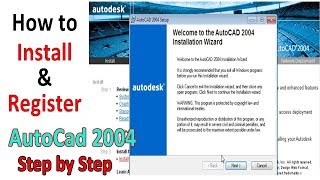 How to install auto cad 2004 [upl. by Holbrook]