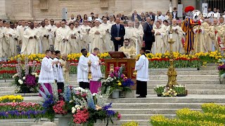 HIGHLIGHTS  Pope Francis presided over the Holy Mass on Easter Sunday 2024 amp Urbi et Orbi Blessing [upl. by Anialeh]