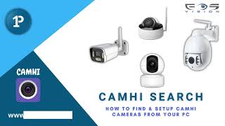 🎥🌈 How to find amp setup your CAMHI wifi camera with SEARCH software [upl. by Netti]