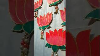 Backdrop decor  lotus wall hanging ideas shorts backdrop diy [upl. by Meerak814]