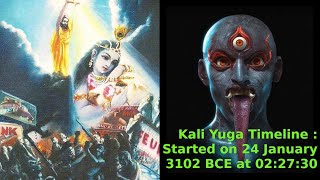 Kali Yuga Timeline  Started on 24 January 3102 BCE at 022730 in Bharat kaliyug kaliyugam [upl. by Nataline]