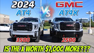 2024 GMC Sierra 2500 AT4X VS 2024 GMC Sierra 3500 AT4 The Hardest Truck Buying Decision [upl. by Luapsemaj222]