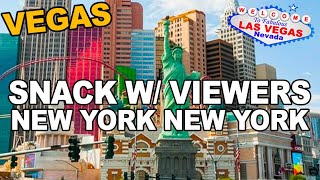 Snack with Viewers at the Fake Neighborhood NYNY Las Vegas [upl. by Eidassac]