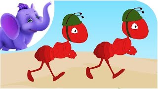 The Ants Go Marching with Lyrics  Nursery Rhyme [upl. by Rambow154]