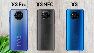 Poco X3 Pro VS Poco X3 NFC VS Poco X3 [upl. by Luci169]