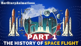 The history of space flight Part I HerStory Animations shorts animation viralvideo [upl. by Tsirc]