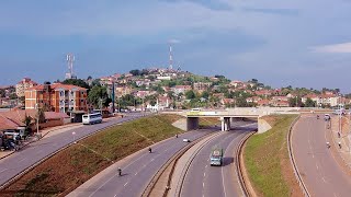 Ntinda  Kisaasi Completed Flyover  Kampala  Beautiful Drone Shots [upl. by Dixon]