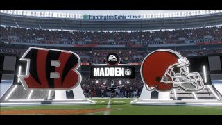 EAMaddenNFL🏈WEEK 7 NFL🏈 Bengals🐅vs browns🏈LIVE🏈The BATTLE of OHIO🏙️HUNTINGTON BANK FIELD🏟️ [upl. by Alexandros]