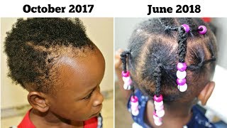 Maiahs Growth Update How I grew my daughters hair Kids Natural Hair Care [upl. by Kennett]