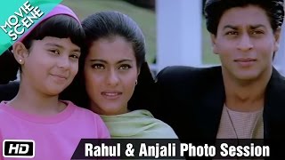 Rahul amp Anjali photo session  Movie Scene  Kuch Kuch Hota Hai  Shahrukh Khan Kajol Salman Khan [upl. by Sven]