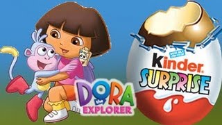 DORA THE EXPLORER Surprise Eggs Unboxing gift Chocolate toy Dora la exploradora [upl. by Nitsoj]