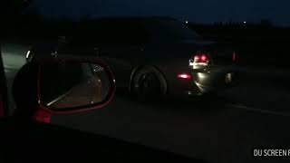 350awhp evo vs Honda civic si turbo race [upl. by Vergne60]