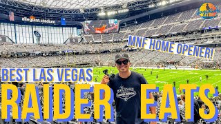 BEST FOOD TO TRY at ALLEGIANT STADIUM during a RAIDERS GAME  LAS VEGAS Food Guide [upl. by Eiramlatsyrc]