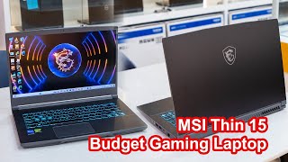 MSI Thin 15 Testing graphic design [upl. by Napas]