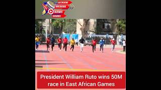 President William Samoei Ruto beats EAC Speakers Governors and CSs in a race [upl. by Kerri]