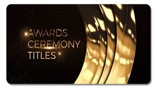 Awards Ceremony Titles 21010627  After Effects Template [upl. by Derej]