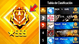 DIA 2  SUBIENDO A LAS 999 ESTRELLAS 🤩✨ DECLASIFICATORIA FREE FIRE [upl. by Bahe]