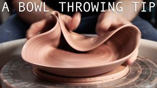 One Trick to Help Throwing Shallow Bowls [upl. by Tewell84]