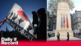 WATCH LIVE Armistice Day ceremony at the Cenotaph in London [upl. by Ilaire]