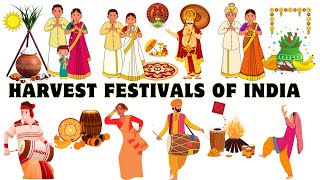 Harvest festival names  Harvest festivals of India  Indian harvest festival list  State festival [upl. by Grete]