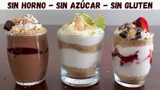 POSTRES FÁCILES y SALUDABLES para los Antojos de Dulce  En 1 MINUTO Sin Horno [upl. by Jonathan]