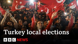 Turkish opposition party beats Erdogan in local elections  BBC News [upl. by Behah405]