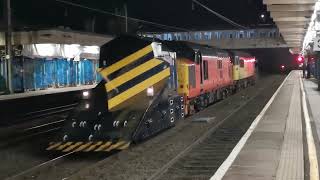 3740556090 7z45 Chester  Carlisle Yard Snow plough move Sun 20th October 2024 [upl. by Batish]