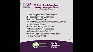 10 Tips for Balance amp Support Family Caregivers Month ADifferentWorld [upl. by Atisusej]