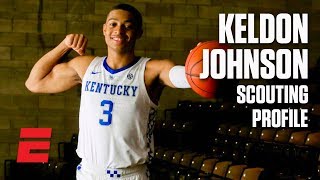 Keldon Johnson preseason 2019 NBA draft scouting video  DraftExpress [upl. by Hannahs]