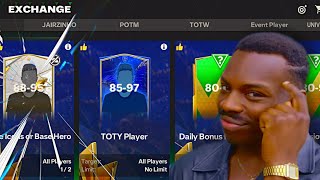 I OPEN ALL TOTY EXCHANGE PACKS AND FREE REWARDS IN FC MOBILE [upl. by Poland]