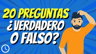 20 PREGUNTAS ¿VERDADERO O FALSO 7  TEST BÍBLICO [upl. by Notnerb367]